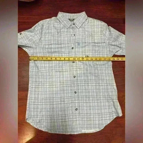 L.L. Bean vented plaid button down top XS - Picture 8 of 8